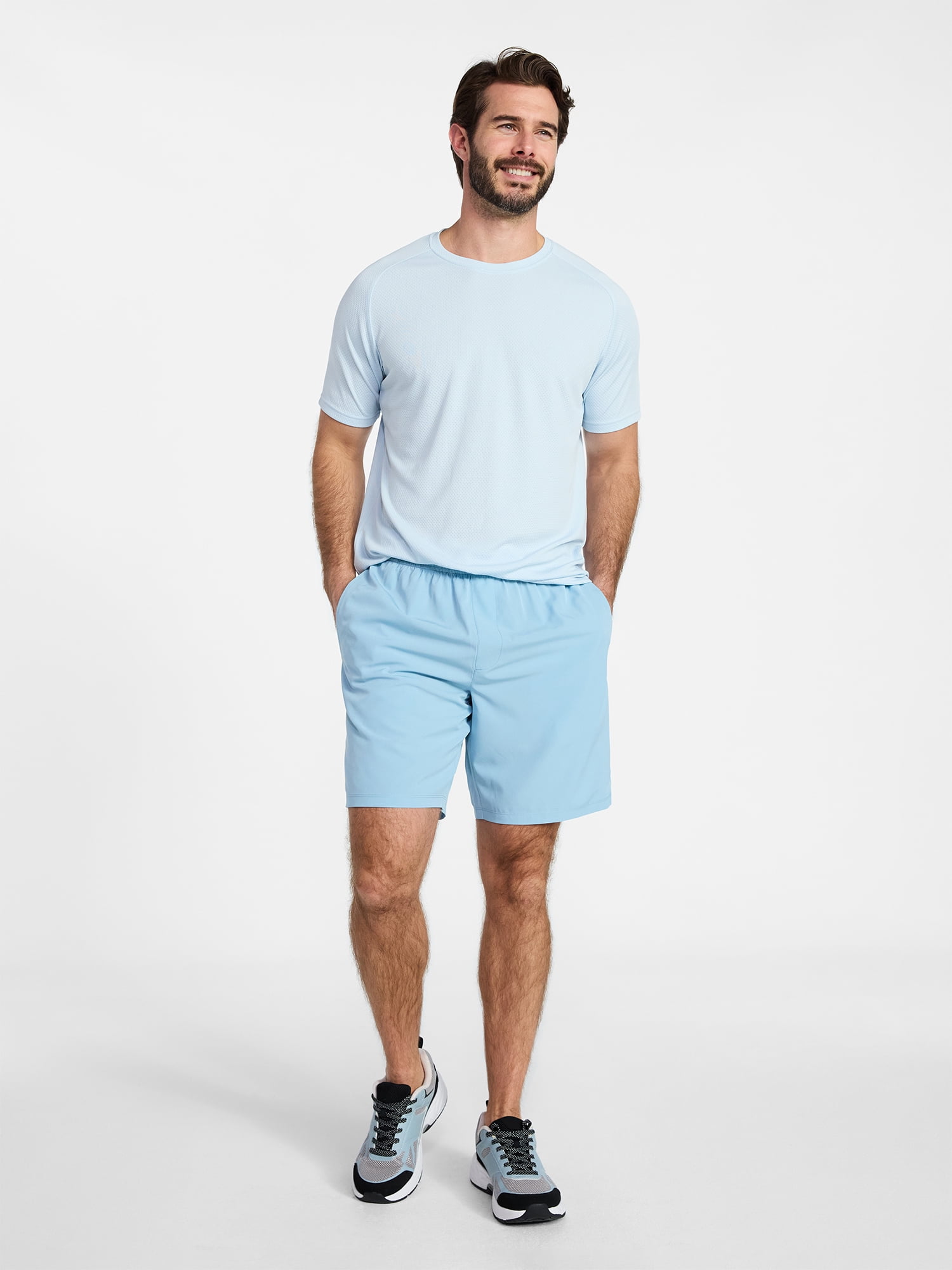 Athletic Works Men's and Big Men's DriWorks Mesh Tee with Short Sleeves, Sizes XS-5XL