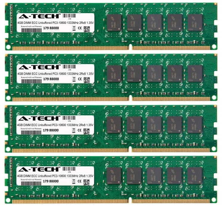 Lot de lot 10X DDR3 4GB PC3-10600R 1333mhz ECC