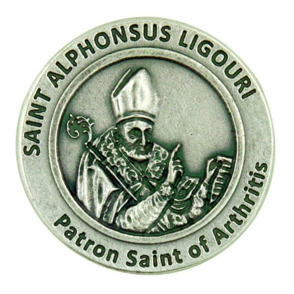 Jeton de Poche Patron Saint de l'Arthrite St Alphonsus Ligouri avec Prière par Lumen Mundi