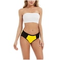 thumbnail image 4 of WZXFASHION Women Solid Color Patchwork Briefs Panties Underwear Knickers Bikini Underpants Intimates Yellow M, 4 of 9