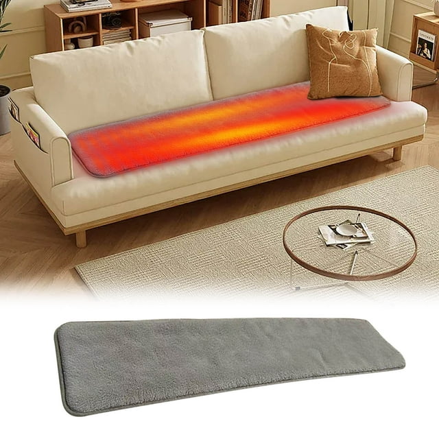 Fesfesfes Heated Pad for Sofa and Bed, Shutoff Settings,Electric Warming Blanket,Heated Seat Cushion Soft Heating Blanket for Home,Beauty Salon