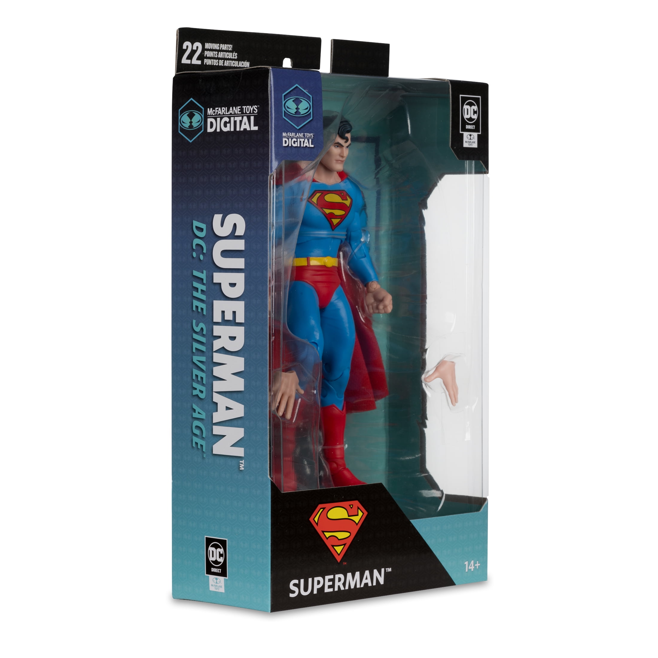 Superman (DC: The Silver Age) 7" Figure w/McFarlane Toys Digital Collectible