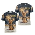 thumbnail image 3 of Yorkshire Terrier Happy New Year 2026 with Fireworks on New Year's Eve All Over Print 3D Shirt Unisex Merch Yorkie Dog Lover Gifts - 12022, 3 of 6