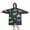 DarkBlue Dinosaurs Leaves, variant on Wearable Oversized Blanket,DarkBlue Dinosaurs Clouds Rainbows Pattern Wearable Blanket Hoodie for Adults,Cozy Hooded Blankets with Super Pockets,Super Warm Fuzzy Pullover for Women & Men
