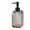 Black, variant on Portable Square Amber Hand Sanitizer Bottle - Travel-Friendly Push Type Dispensing Bottle for Personal Care Essentials