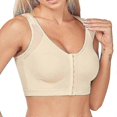 thumbnail image 1 of Posture Bra Front Closure Tops Women Underwear Push Up Sports Bras Full Coverage Back Support Brassiere Wireless Female Lingerie Big Size 5XL, 1 of 4