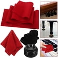 thumbnail image 1 of SHOWERORO 1Set Assorted Color Piano Maintenance Kit with Keyboard Cover Pedal Covers and Cleaning Cloth, 1 of 6