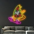 thumbnail image 4 of Handmadetneonsign Pizza Skateboarding Neon Sign, Pizza Wall Art Decor, Pizza Store Wall Decor, 4 of 5