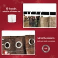 thumbnail image 5 of Extra Long Shower Curtain Christmas, Red Christmas Fabric Shower Curtain 84 inches Length Winter Holiday Tall Shower Curtain with Xmas Fireplace Trees & Gifts Pattern, 5 of 6