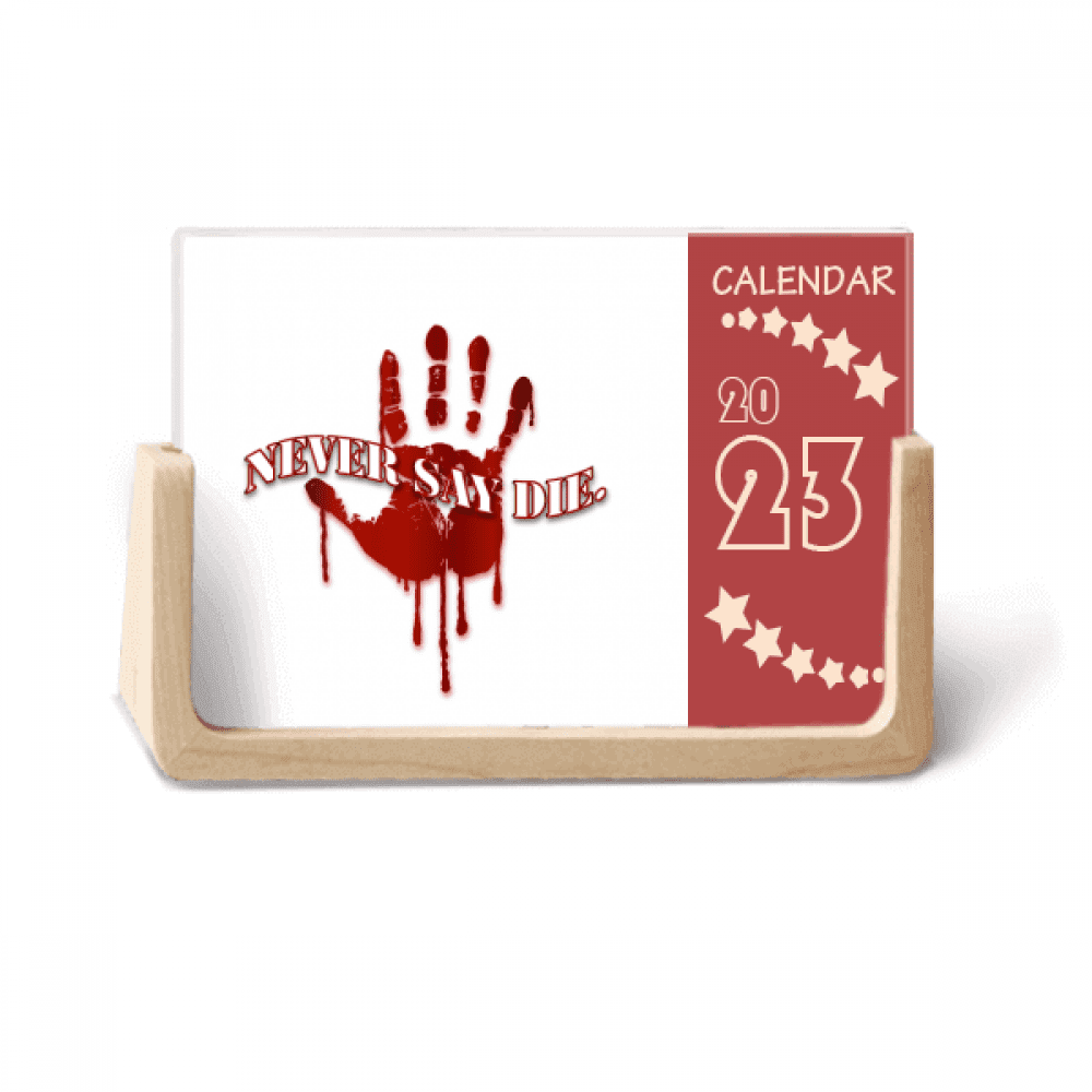 Absolute Handprint Abandon Death Desk Calendar Desktop Decoration 2023