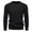 Black, variant on DPTALR George Men's Crewneck Pullover Sweater - Cable Knit, Long Sleeve, Classic Soft Knitted with Ribbing Edge #Black Big and Tall M