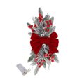 thumbnail image 3 of Christmas Wreath Pendants Hanging Stairs Garland Xmas Decoration Christmas Wreath Hanging Pendant For Holiday Wall Door With LED, 3 of 5