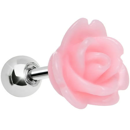 16 Gauge Baby Pink Courtship Rose Cartilage Tragus Earring