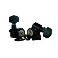 thumbnail image 4 of Eddaray 6 In-line Guitar Locking Tuners, 1:18 Gear Ratio Lock String Tuning Key Pegs Machine Heads Replacement, Black, 4 of 4
