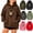 Coffee brown, variant on Pet Pouch Hoodie –cat Hoodie with Pouch ,Cat Carrier Sweatshirt with Front Kangaroo Pull Pocket, Side Zip Pocket, Drop Shoulder Pullover, Pet Pouch Hoodie for Small Cats