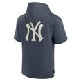 thumbnail image 3 of Men's Fanatics Navy New York Yankees Elements Future Ground Lettering Short Sleeve Pullover Hoodie, 3 of 3
