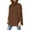 Brown, variant on High Neck Pullover Sweater Women Women Fashion Casual Solid Color Split Fork Knitted Sweater Long Sleeve Turtleneck Tops Midhigh Neck Cable Knit Pullover