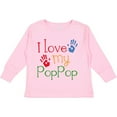 thumbnail image 3 of Inktastic Poppop Grandkids Handprints Boys or Girls Long Sleeve Toddler T-Shirt, 3 of 5