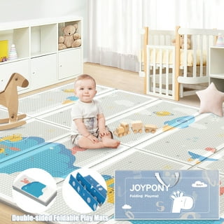 Double Side Printed Foldable Large Baby Play Mat with Storage Bag