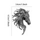 thumbnail image 3 of Fashionable Horse Brooch Alloy Designs Versatile Accessory for Parties Weddings Office Supplies Multicolor, 3 of 4