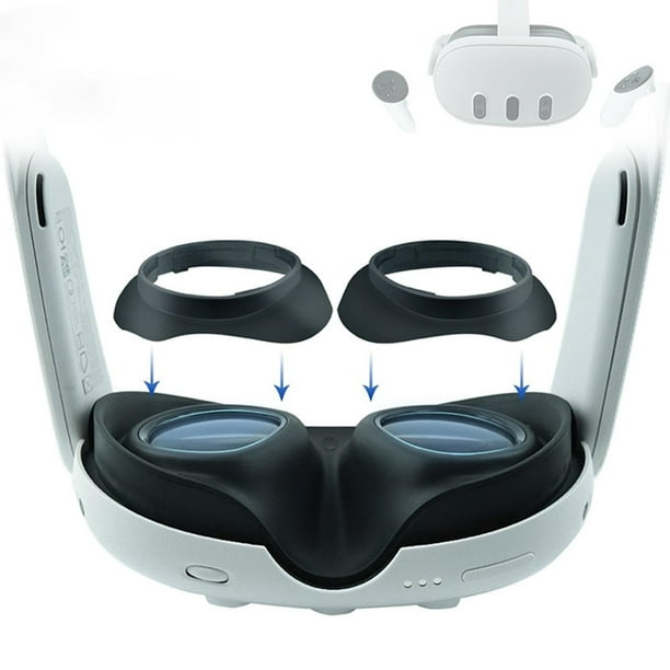 Monturas para lentes de miopía para Meta Quest 3 Anillo antiarañazos para proteger las lentes de los auriculares y las gafas de miopía de los arañazos Accesorios protectores para lentes de VR