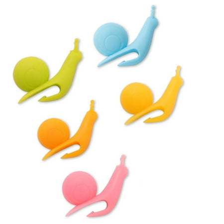 

RUNWIN Tea Infuser Strainers Silicone Tea Bag Holder Mini Tea Strainer Snail-Shaped Tea Bag Holder Reusable Tea Filters 5pcs Randomly Mix Color T24