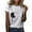 White, variant on IROINNID Fashion Women Casual T-shirt Graphic Printed Round Neck Comfy Short Sleeve Pullover Blouse Tops
