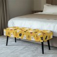 thumbnail image 2 of XYZCANDO Halloween Print Polyester Spandex Fabric Bench Seat Covers with Anti Pet Hair, Removable Anti Stain Rectangle Long Bench Slipcover for Living Room, 2 of 9