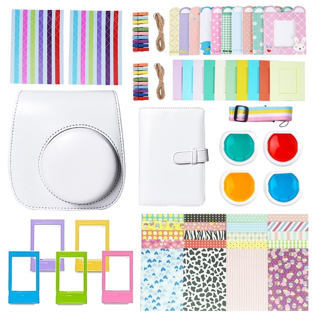 Kit de accesorios para cámara instantánea 12 en 1, filtros de bolsa para cámara de álbum para Instax Mini 12