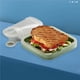 thumbnail image 5 of Kearding Fiambrera, contenedor para sándwich, caja portátil reutilizable de silicona para sándwich, contenedor compacto de almacenamiento de Mostrada, 5 of 5