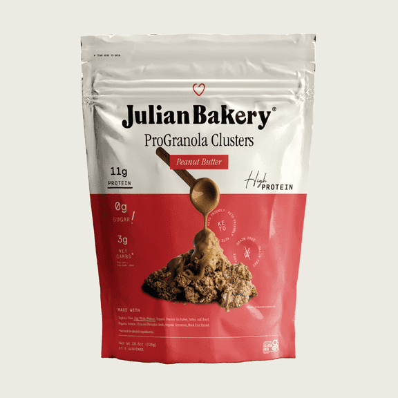 Julian Bakery, Pro Granola, Peanut Butter Cluster, 18.5 oz Pack of 2