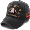 thumbnail image 2 of TELOLY United States 250th Anniversary Hat, 1776-2026 Eagle Embroidery Patriotic Baseball Cap, 2 of 6