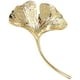 thumbnail image 1 of Broche de hoja de ginkgo de aleación, delicado broche para chal o bufanda, para mujer, para solapa con ropa., 1 of 6