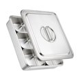 thumbnail image 3 of Thinsony Chafing Buffet Chafer Set Hot Pot Chafer for Banquet Kitchen Seasonings 6 Compartments, 3 of 6