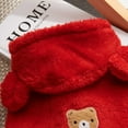 thumbnail image 4 of Yidarton New Fall/Winter Pet Clothes Teddy Bears Small Dog Clothes Bear Ears Hat Coat Pet Clothes Red, 4 of 7