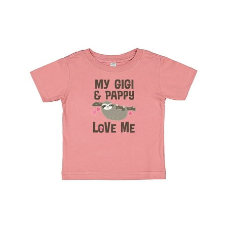 

Inktastic My Gigi and Pappy Love Me Gift Gift Baby Girl T-Shirt