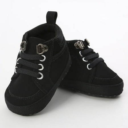 

〖CFXNMZGR〗Toddler Shoes Boys First Fashion Shoes Baby Kid Walkers Girl Solid Cross-Tied Toddler Baby Shoes