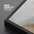 thumbnail image 4 of PixonSign Framed Canvas Print Wall Art Grunge Brown Blue Pastel Landscape Abstract Shapes Illustrations Modern Art Decorative Minimal Relax/Calm for Living Room, Bedroom, Office - 16"x24" Black, 4 of 5