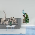thumbnail image 2 of Estatua de elefante,Estatuas de elefantes de cerámica,figuras de elefantes,decoración,Figura de escritorio,Estante de estatua de pavo real para escritorio,decoración del hogar,Figura, 2 of 8