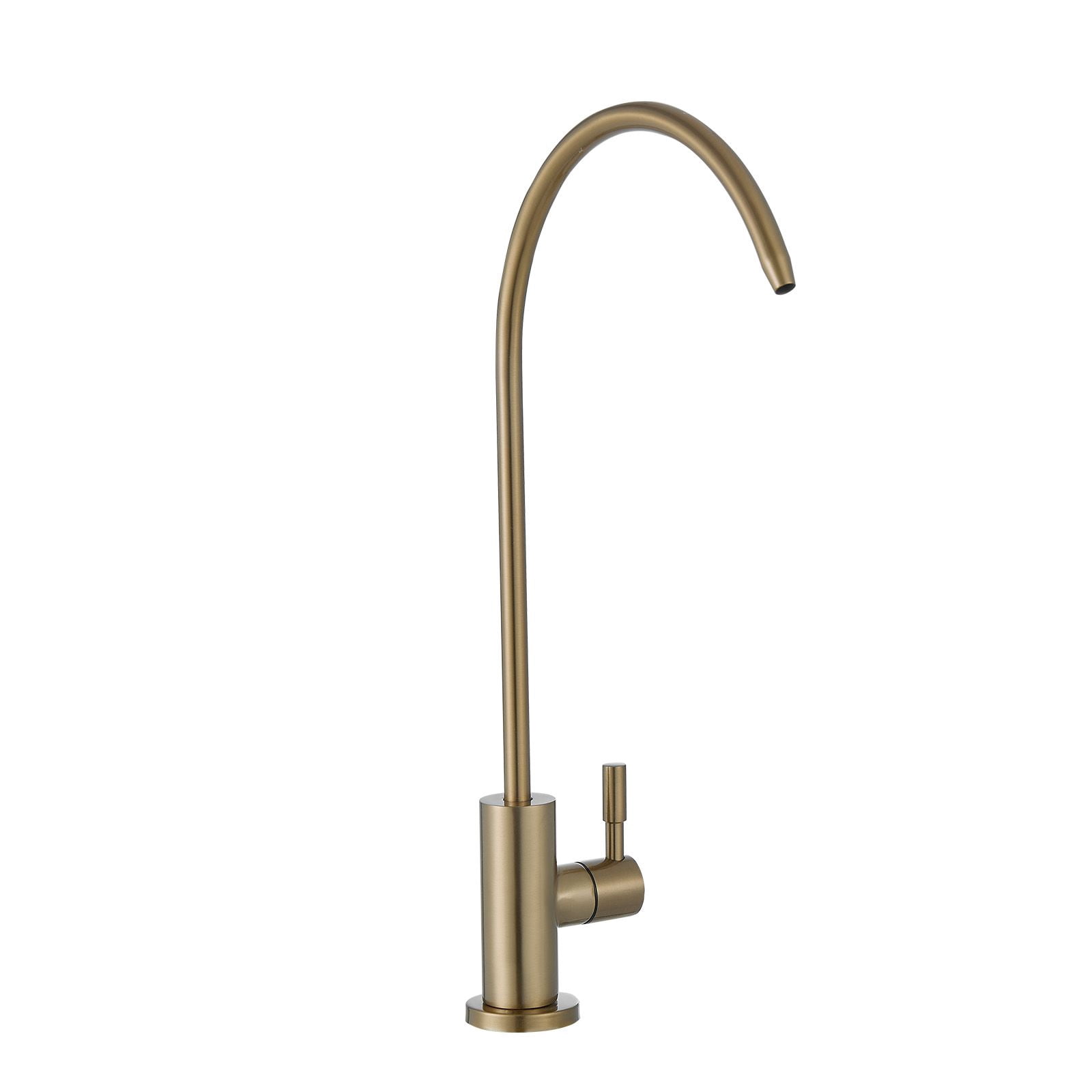 Drinking Water Filter Faucet, 304 Stainless Steel with Lead-Free Brass Valve, 360° Swivel Gooseneck, O-Ring Seal, Compatible with RO Systems for Kitchen RV