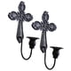 thumbnail image 3 of 2 candelabros de pared para velas, candelabros decorativos para montaje en pared. Negro, 3 of 9