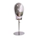 thumbnail image 5 of Expositor de sombreros con cabeza de maniquí independiente y base de metal de 17,72 a 22,83 pulgadas plata, 5 of 9