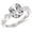 Platinum, variant on 1.13 Ctw Twisting Infinity Gold and Diamond Split Shank Pave Set Diamond Engagement Ring (1 Ct H Color SI2 Clarity Center Stone) 14K White Gold Oval Shape Size-9