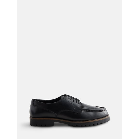 Free Assembly Men's Leather Moc Toe Oxfords