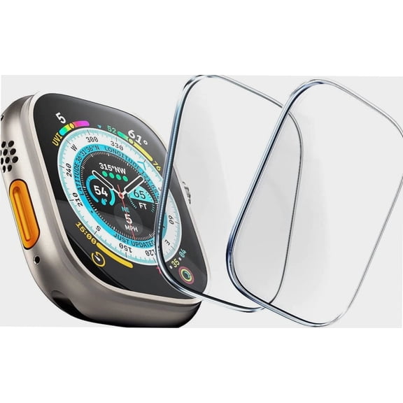 Glass Screen Protector [2 Pack] Designed for Apple Watch Ultra (2022) - 2 Pack Clear