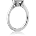 thumbnail image 3 of Gem Stone King 925 Sterling Silver White Simulated Opal and Black Diamond Women Solitaire Ring (2.03 Ct Oval Cabochon Cut, Available in Size 5, 6, 7, 8, 9), 3 of 3