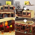 thumbnail image 4 of Ylutex Wild West Architecture Building Block Sets, Mini Western-Saloon Modular Buildings Model Kits, Ideas House Office Room Decor choice for Adult (800 PCS), 4 of 5