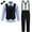Black, variant on ETHAN Toddler Suit for Boys Black Boys Easter Outfit Vest and Bow Tie Set for Wedding Church 2T