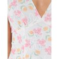 thumbnail image 7 of Arvbitana Women's Summer Mini Dress Deep V-neck Sleeveless Floral Print Tie Up A-line Dress Backless Shot Party Dress for Vacation Club Beach, 7 of 7