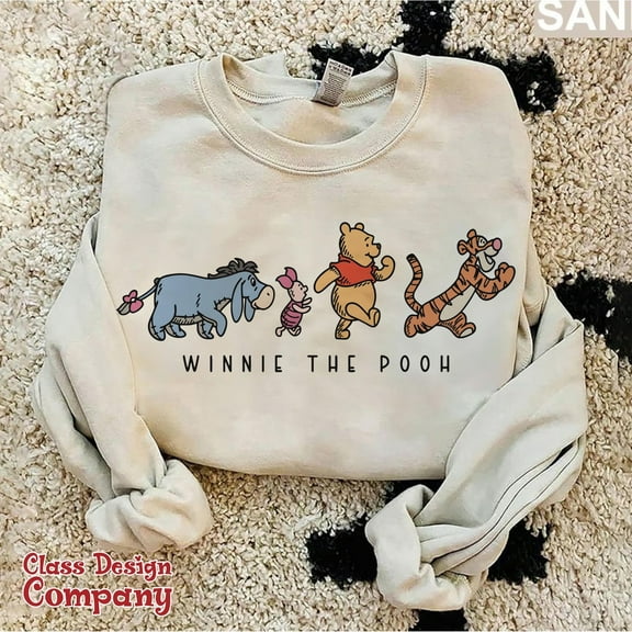 Winnie The Pooh And Friends Sweatshirt, Winnie The Pooh Sweatshirt